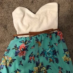 Babydoll sweetheart flower dress 👗